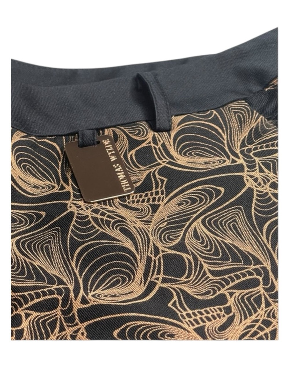 new Thomas Wylde ๐ฃ Luxe Naughty Ruffled Shorts ๐ฃ Black + Rose Gold Print ๐ฃ 4 ๐ฃ - Picture 5 of 16